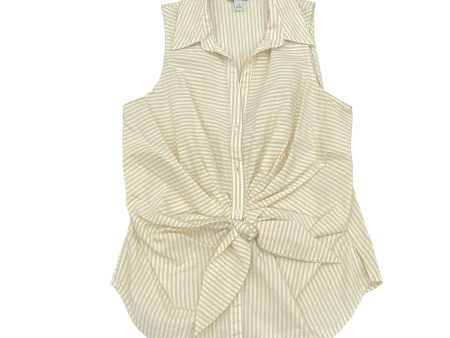 CREAM TOP SLEEVELESS by NINE WEST Size:M For Cheap