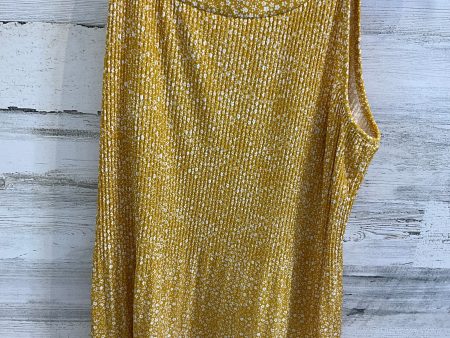 Top Sleeveless By Adrianna Papell In Yellow, Size: M Sale