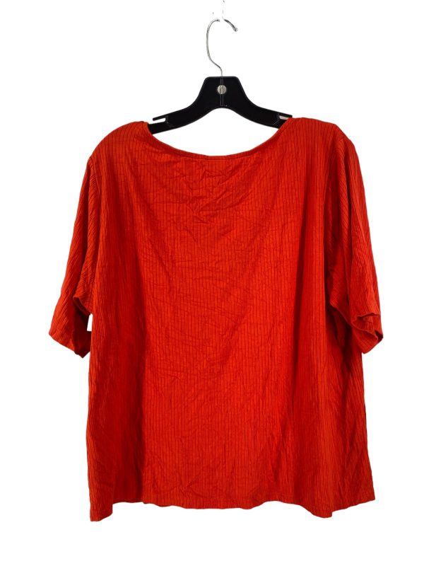 Top Short Sleeve By H&m In Red, Size: Xxl Supply