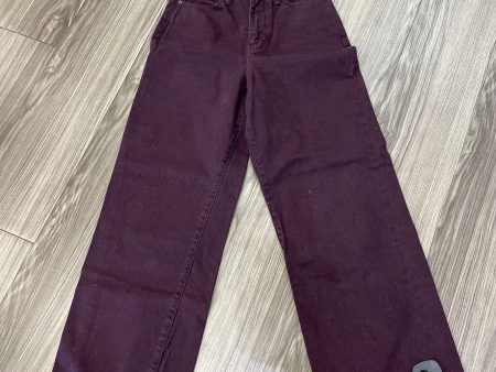 Pants Cropped By Zara In Purple, Size: 2 Supply