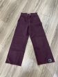 Pants Cropped By Zara In Purple, Size: 2 Supply