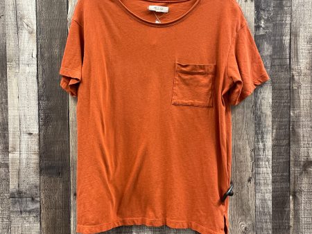 Top Short Sleeve By Madewell In Orange, Size: Xs Online Hot Sale