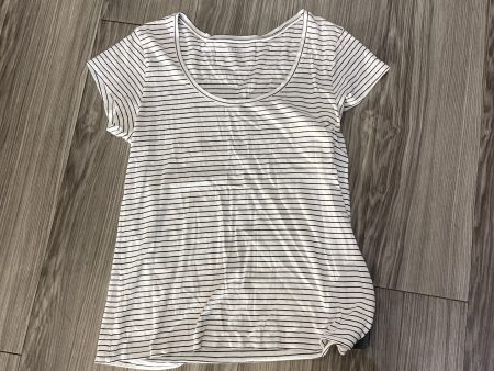 Top Short Sleeve By Frame In Striped Pattern, Size: L Online Hot Sale