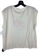 Top Short Sleeve By Clothes Mentor In Cream, Size: L For Discount