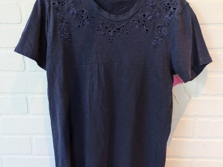 Top Short Sleeve By Lucky Brand In Blue, Size: S For Cheap