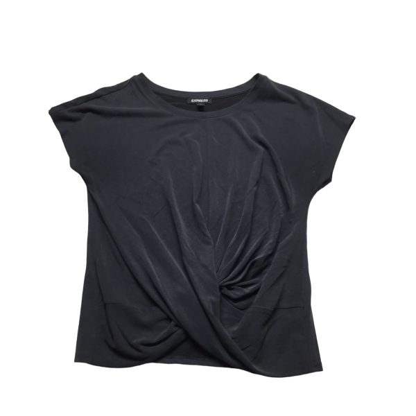 Top Short Sleeve By Express In Black, Size: S on Sale