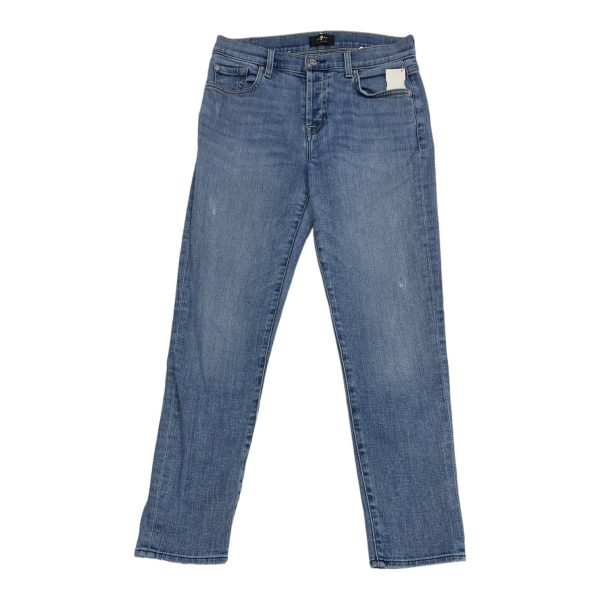 Jeans Straight By 7 For All Mankind In Blue Denim, Size: 2 Fashion