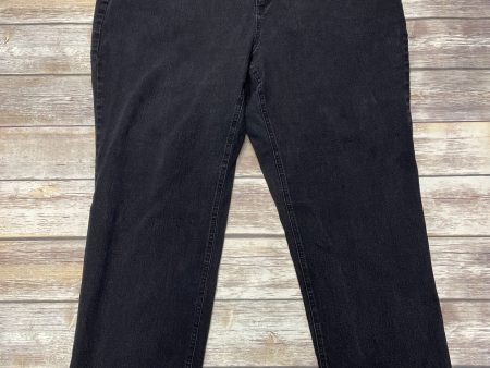 Jeans Straight By Cj Banks In Black Denim, Size: 24 Hot on Sale