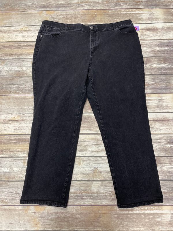 Jeans Straight By Cj Banks In Black Denim, Size: 24 Hot on Sale