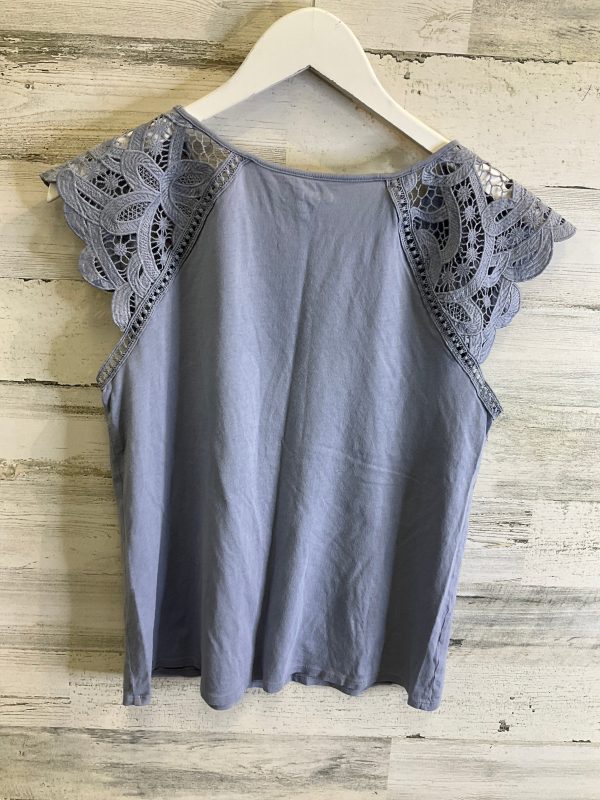 Top Short Sleeve By Loft In Blue, Size: M Online Hot Sale