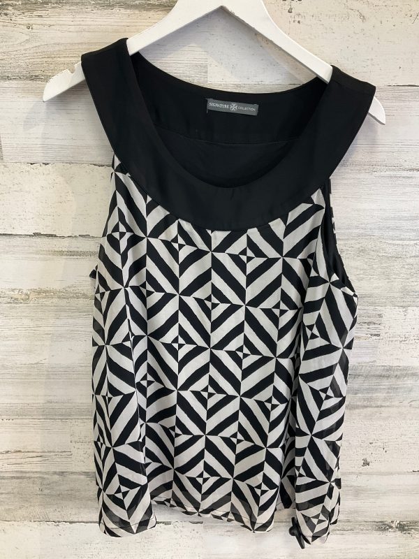 Top Sleeveless By Signature Collection In Black, Size: Xl Discount