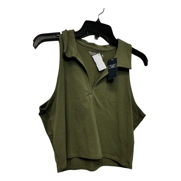 Top Sleeveless By Abercrombie And Fitch In Olive, Size: Xl For Discount