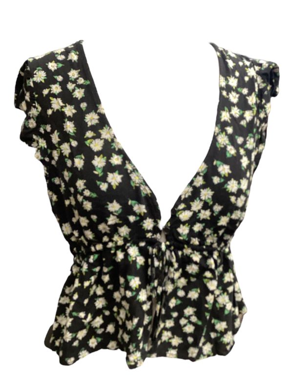 Top Sleeveless By Wild Fable In Floral Print, Size: L Supply