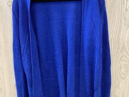 Sweater Cardigan By Liz Claiborne In Blue, Size: L Online Hot Sale