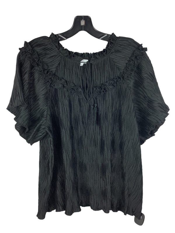 Top Short Sleeve By Clothes Mentor In Black, Size: S For Discount