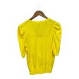 Top Short Sleeve By White House Black Market In Yellow, Size: M Sale