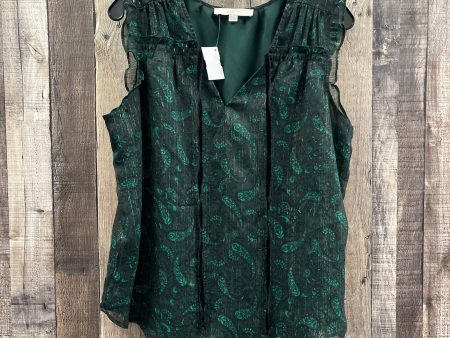 Top Sleeveless By Loft In Green, Size: M For Sale