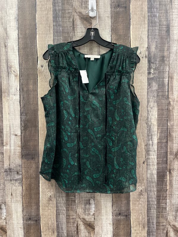 Top Sleeveless By Loft In Green, Size: M For Sale