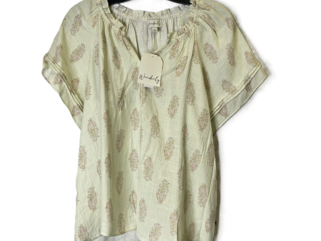 Top Short Sleeve By Wonderly In Green, Size: S Cheap