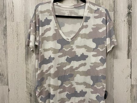 Top Short Sleeve By American Eagle In White, Size: Xs on Sale