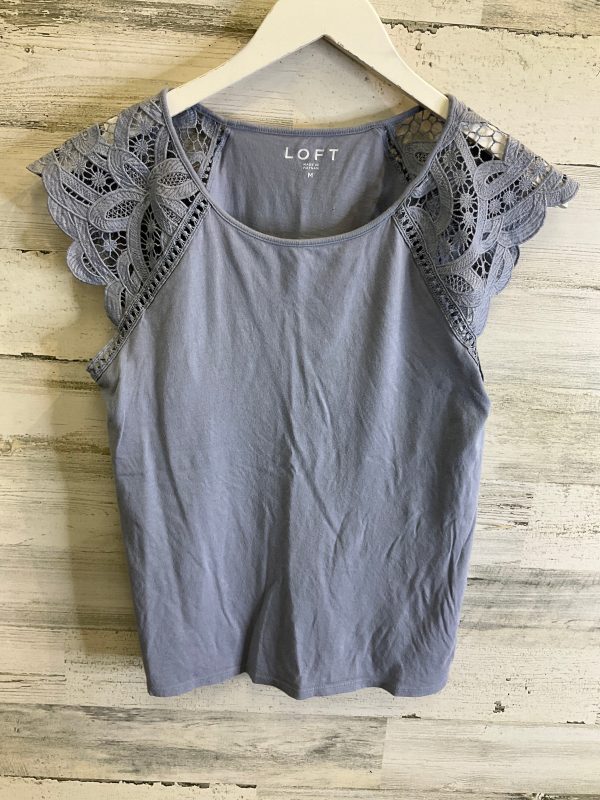 Top Short Sleeve By Loft In Blue, Size: M Online Hot Sale