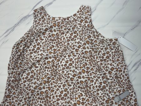 Top Sleeveless Designer By Dolan Left Coast In Animal Print, Size: 3x For Discount