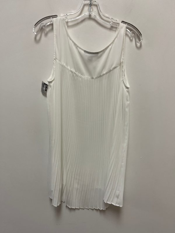 Top Sleeveless By Style And Company In White, Size: L Fashion