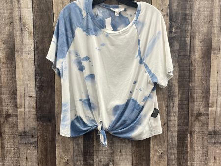 Top Short Sleeve By She + Sky In Tie Dye Print, Size: L For Discount