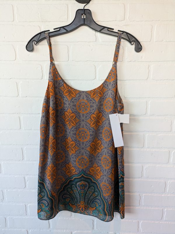 Top Sleeveless By Cabi In Brown & Orange, Size: S For Discount