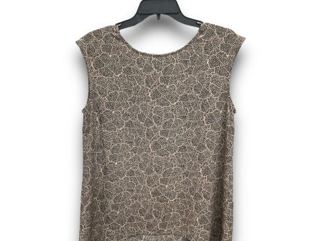 Top Sleeveless By Halogen In Black & Tan, Size: S Hot on Sale