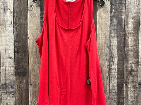 Top Sleeveless By Cme In Red, Size: 3x Sale