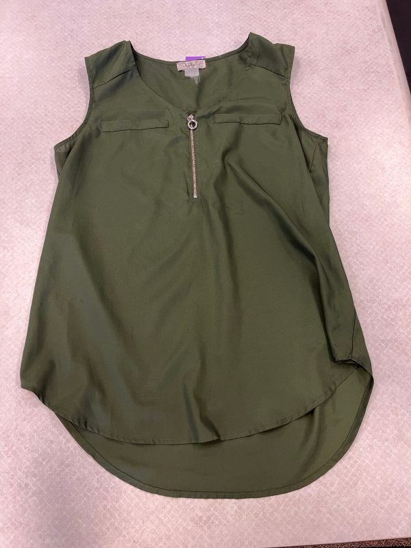 Top Sleeveless By Clothes Mentor In Green, Size: S Discount