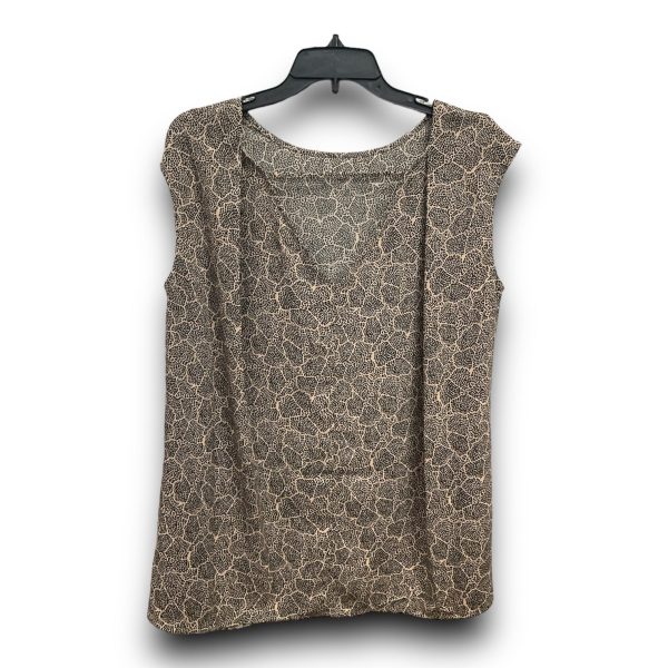 Top Sleeveless By Halogen In Black & Tan, Size: S Hot on Sale