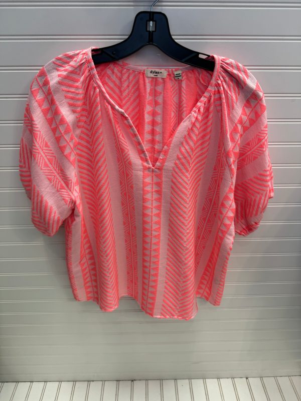 Top Short Sleeve By Dylan In Pink, Size: S Online now