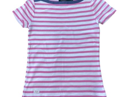 Top Short Sleeve Designer By Ralph Lauren In Striped Pattern, Size: S Sale