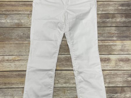 Jeans Straight By Ana In White Denim, Size: 12 Online