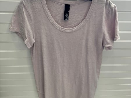 Top Short Sleeve By Bobi In Purple, Size: Xs Fashion