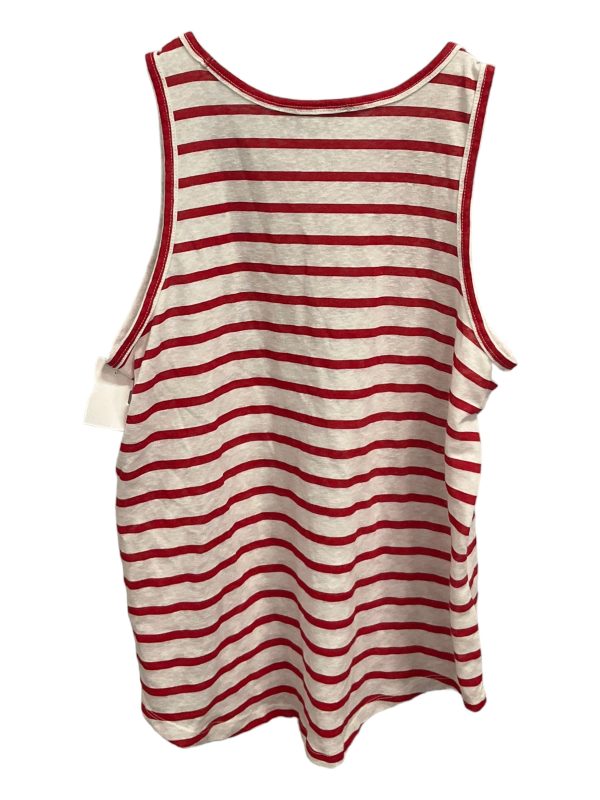 Top Sleeveless By Loft In Striped Pattern, Size: M For Sale