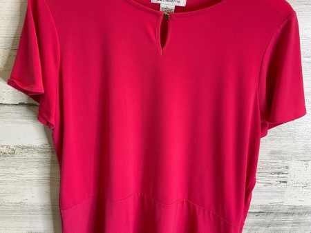 Top Short Sleeve By Liz Claiborne In Pink, Size: L For Sale