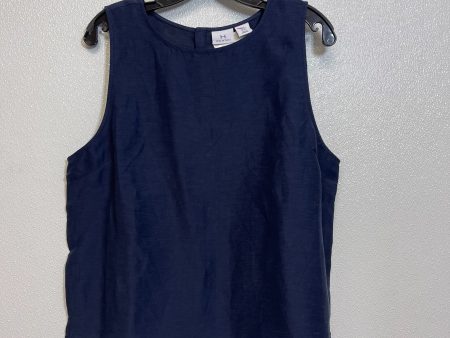 Top Sleeveless By H For Halston In Navy, Size: Xl For Discount