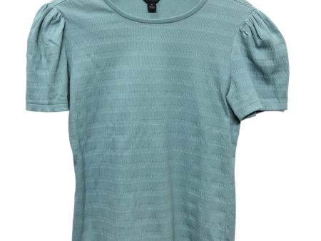 Top Short Sleeve Basic By Ann Taylor In Blue, Size: Xs Online Sale