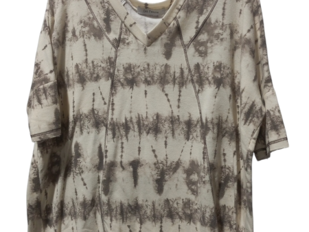 Top Short Sleeve By Ces Femme In Brown & Cream, Size: S For Cheap