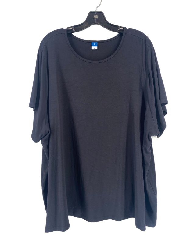 Top Short Sleeve By Old Navy In Black, Size: 3x For Cheap