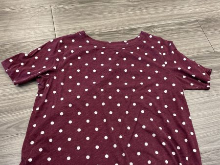 Top Short Sleeve By Loft In Polkadot Pattern, Size: Xl Online