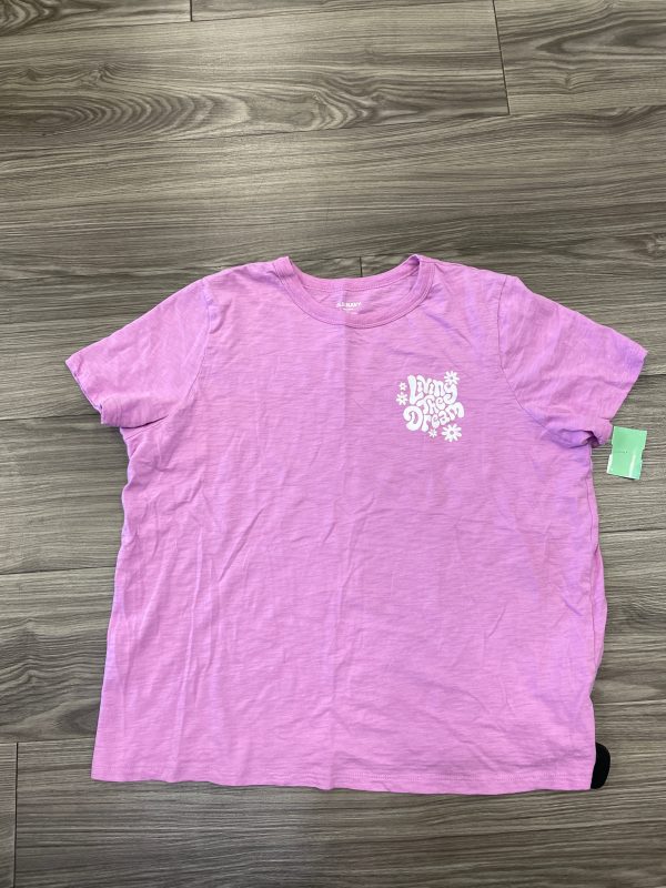 Top Short Sleeve By Old Navy In Purple, Size: L Online now