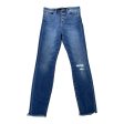 Jeans Cropped By Liverpool In Blue Denim, Size: 8 Fashion