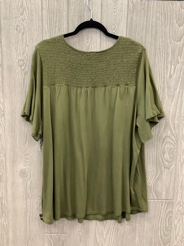 Top Short Sleeve By Old Navy In Green, Size: Xxl Cheap