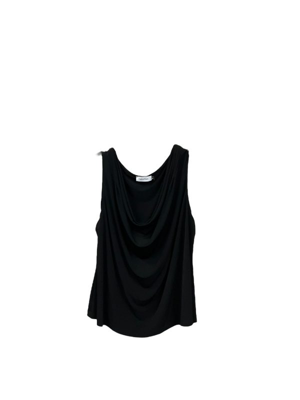 Top Sleeveless By Calvin Klein In Black, Size: 2x Discount