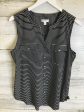 Top Sleeveless By Croft And Barrow In Black & White, Size: M Supply