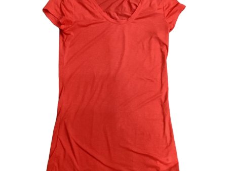 Top Short Sleeve Designer By Athleta In Orange, Size: Xs Discount